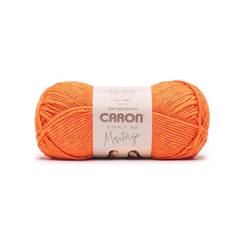 Image of Caron Simply Me Montage Citrine Yarn - 3 Pack of 140g /5oz - 62% Acrylic 20% Nylon 18% Wool - #5 Bulky - 172 Yards - Knitting /Crochet