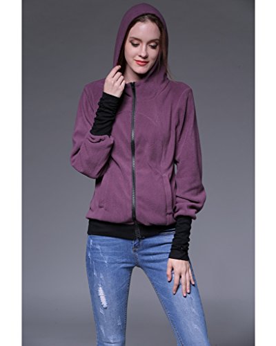 Minetom Donna Canguro Felpe con Cappuccio Vello