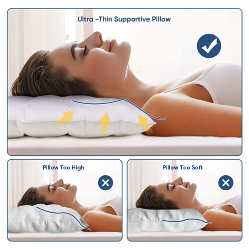 Minupwell Ultra Flat Pillows For Sleeping Thin thumb #4