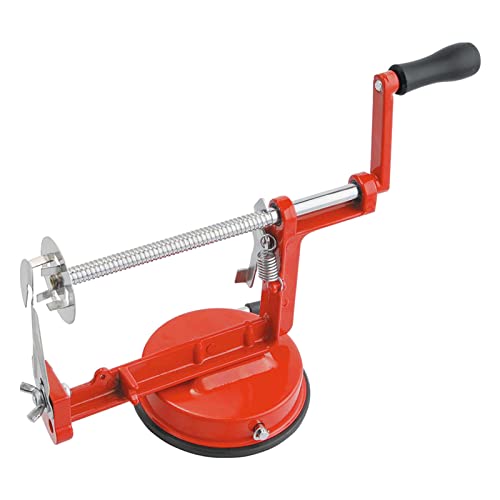 Coupe-pommes de Terre en Spirale, Coupe-pommes de Terre Torsadé à Manivelle, Trancheuse en Spirale de Pommes de Terre en Acier Inoxydable, Spiraliseur Manuel de Fruits et Légumes, Outil de Tranchage D