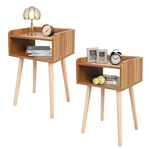 Acehome Nightstand Set of 2, Small Nightstands Beside Table, Small