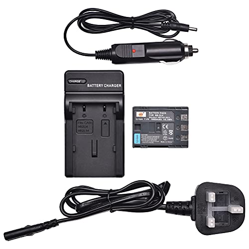 DSTE NB-2L NB-2LH Batterie Li-ion + DC18U Chargeur de voyage et voiture Compatible avec Canon PowerShot G7