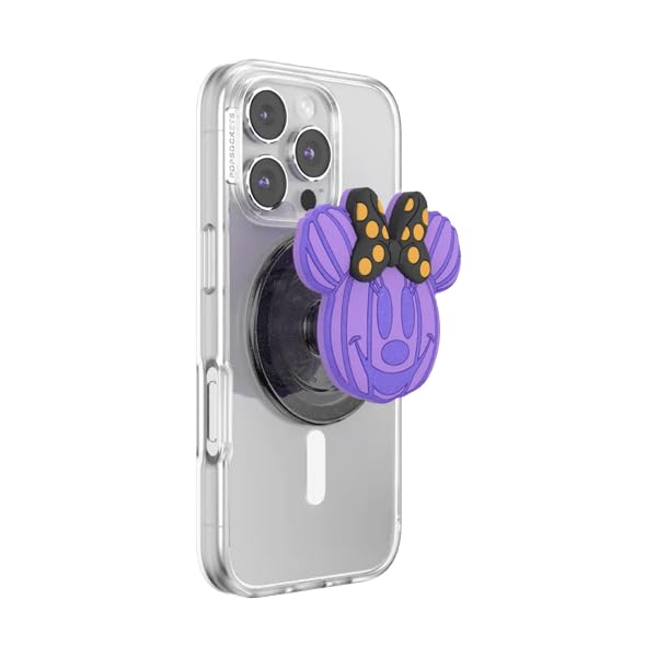 PopSockets Supporto magnetico per telefono MagSafe, Minnie Pumpkin | Rimovibile, per Kindle, Android, iPhone, con magnete, Disney, Topolino, Minnie