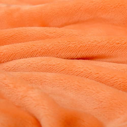 Snug Rug Premium Super Soft Fleece Throw Blanket Thick Warm Orange Extra Large XL 150 x 200cm (Mandarin)