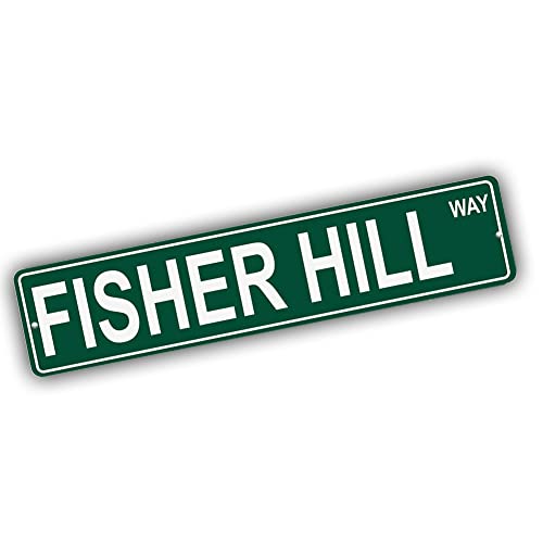 Brotherhood Aluminum Street Sign for Fisher Hill - Massachusetts Wall Decor