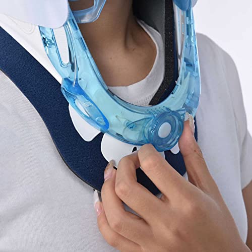 Collare Cervicale, Collare Cervicale Rigido Regolabile In Plastica Che Allevia Il Dolore E La Pressione Sulle Vertebre Della Colonna Vertebrale. Collare Cervicale Immobilizzatore.,White-One Size