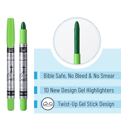 Mr. Pen Bible Journaling Kit, 18 Pack - 10 Gel Highlighters, 8 No Bleed Pens, Bible Pens and Highlighters, No Bleed, Gift - Image 4