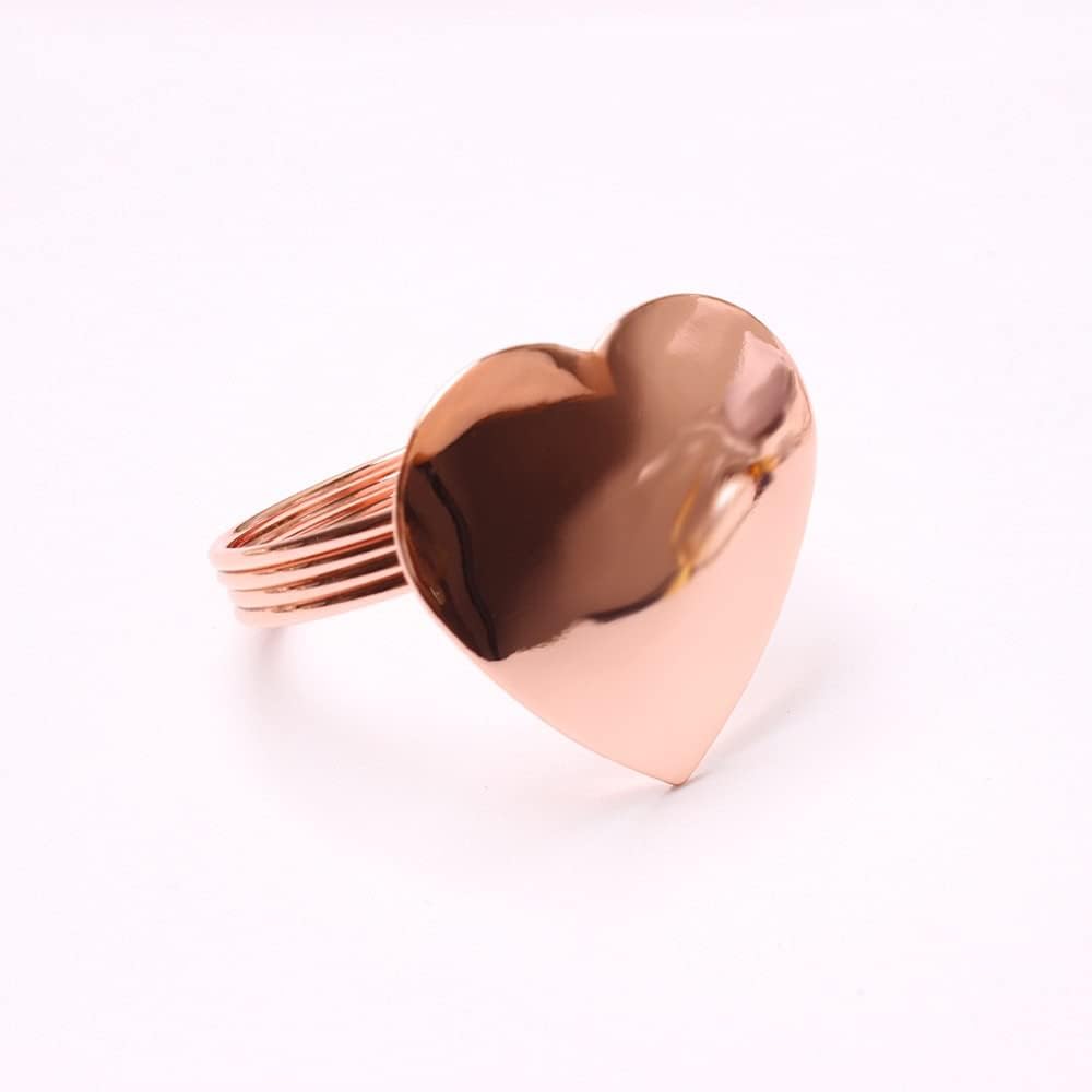 12pcs Serviette Rings Alloy Napkin Holder West Dinner Towel Napkin Ring Party Decoration Table Decoration Accessories (Color : Gold) (Gold)