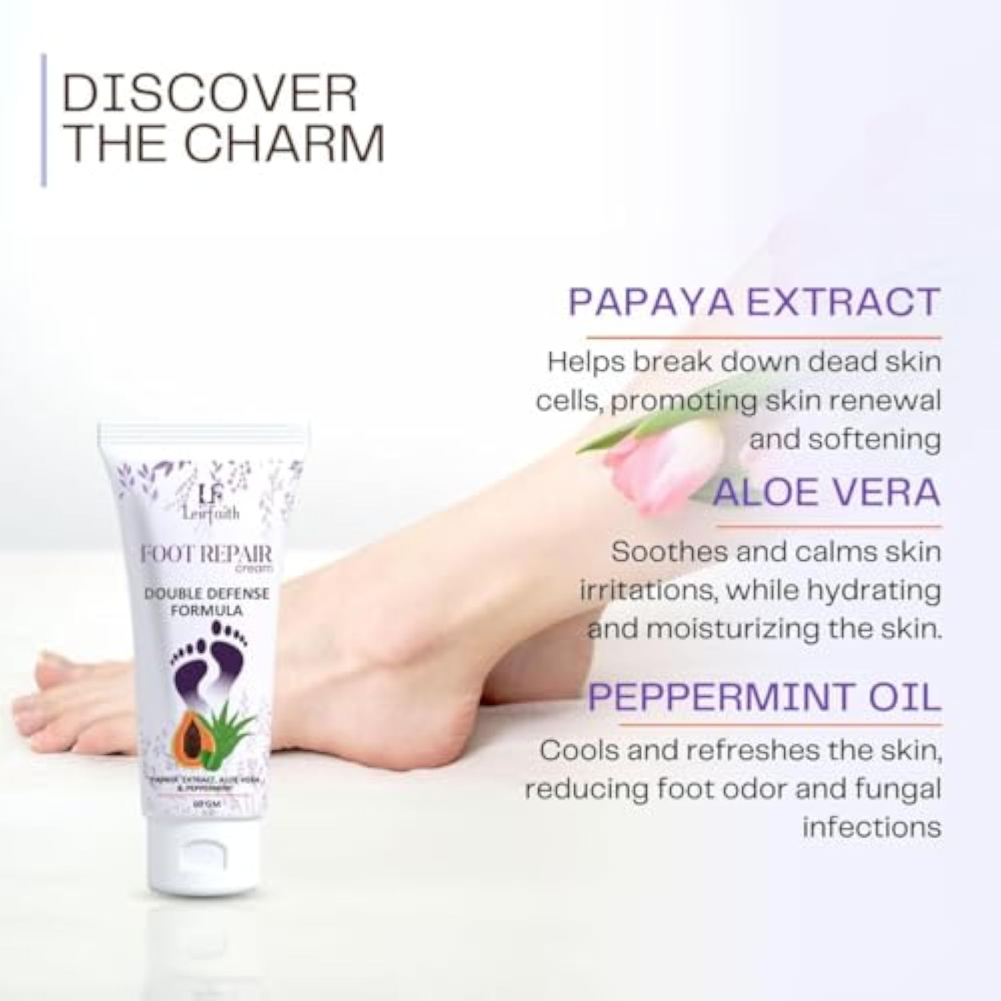 Double Defence Foot Repair Cream with Papaya & Aloe Vera