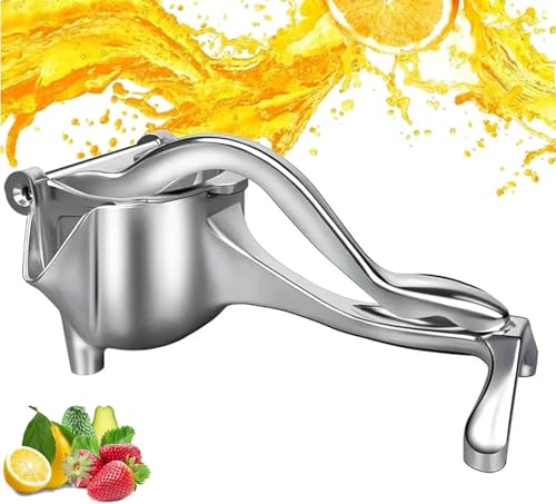 Saftpresse Manuell, Manuelle Handsaftpresse Aus Edelstahl, Zitruspresse Handentsafter Obstpresse Für Granatapfel Presser, Juice, Zitronen, Orangen, Zitruspresse