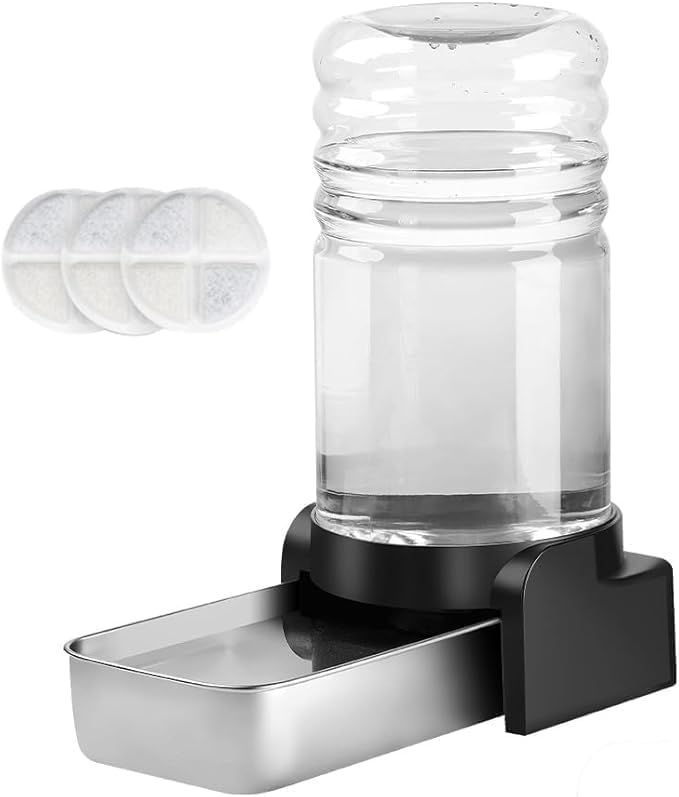 Bebedouro Automático para Cães e Gatos Marchul em Aço Inoxidável com Filtro Triplo, 5,7 L (3 Filtros)