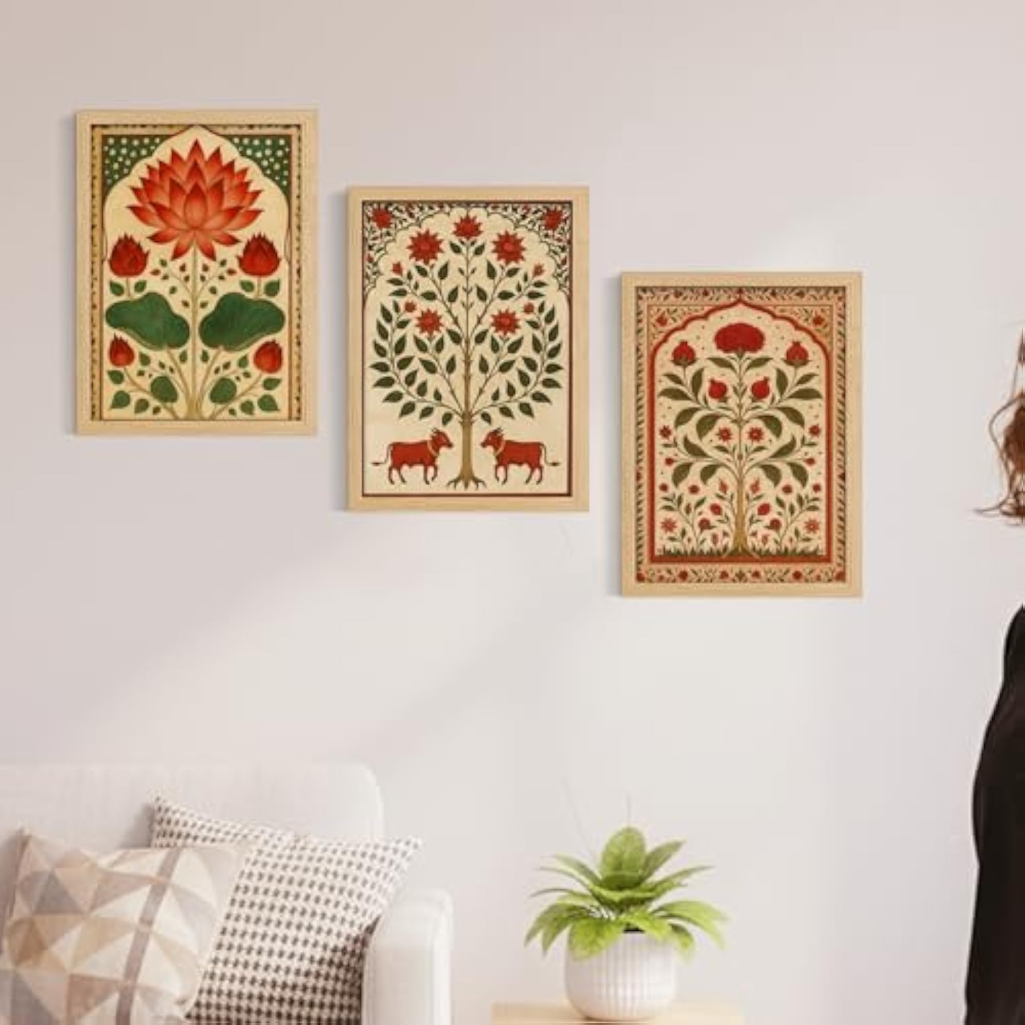 Madhubani Wall Art Painting, Framed Home Décor
