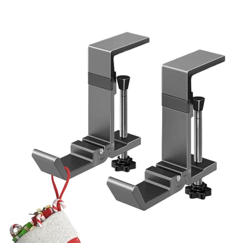 ガーランドハンガー 玄関ドア用 - 暖炉用金属フック クリスマスストッキング用 | リビングルーム 窓 折りたたみフック 冬 新年ランタン ケーブル バッグ