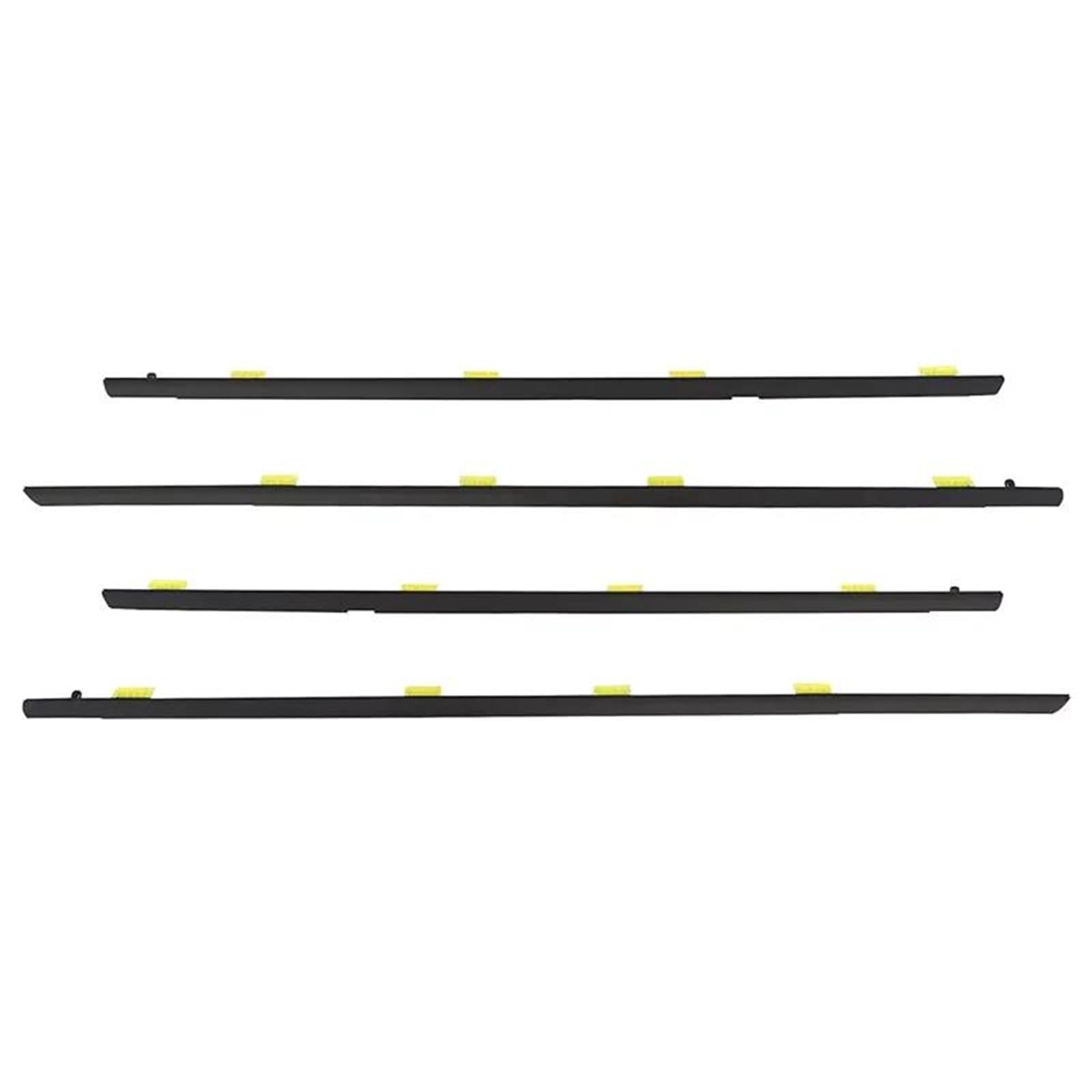 Snwdbh One Color Car Weatherstrip Window Seal Belt For Civic 2001-2005 Side Door Glass Waterproof Pressure Sealing Strip Moulding Trims Exterior Belt