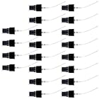 IWOWHERO 20 piezas Tapones de Pulverizador Spray Negro para Botellas Boquilla de Plástico Reutilizable Cabezal de Bomba Compatible con Botellas de Perfume y Alcohol Sin Fugas Pulverizador