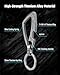 MecArmy CH17 Titanium Carabiner Keychain – Quick Release Key Clip, Small EDC Carabiner for Keys, Bottle Opener Keychain, Lightweight & Durable Key Ring Clip for Women Men, Heavy Duty & Outdoor Use