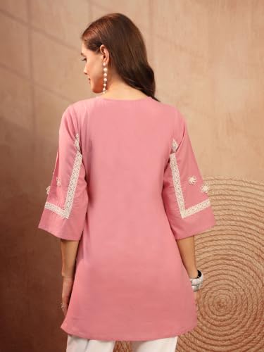 Image of COTLAND Fashions Jaipuri Cotton Printed Short Kurti for Women