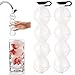JSBVM 2Pack Sphere Ice Moulds, 4-Hole Ice Hockey 4-Hole Ice Box con Tapa Reusable Bandeja de Cubitos de Hielo Molde de Hockey sobre Hielo para cócteles Bebida de Whisky