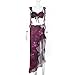 Wuitrie Floral 2 Piece Sets for Women Skirt Summer Ruffle Camisole Tops Irregular High Split Maxi Skirt Women Beach Fashion