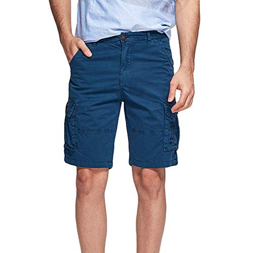 Pantalon de sport bleu coupe boyfriend pour homme avec taille 27 ajustable