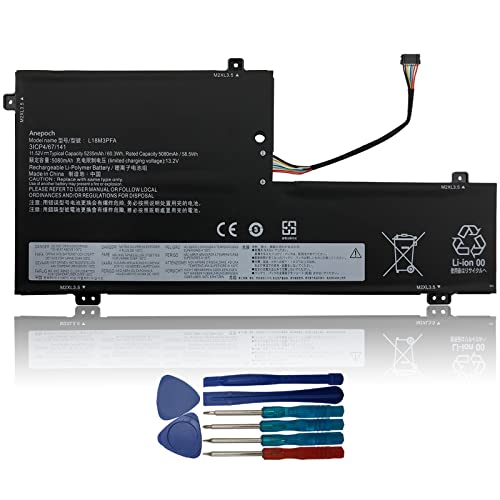 Anepoch L18M3PFA Laptop Battery Replacement for Lenovo Yoga C740-15IML C740-15 81TD Series Notebook L18D3PF2 5B10T83739 5B10T83740 5B10W67258 5B10W67402 SB10W67375 11.52V 60.3Wh 5235mAh