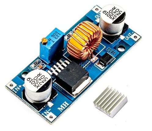 XL4015 DC-DC Buck Converter Step Down Module, 5A Adjustable Power Supply with Heatsink, Blue PCB Board-image-24