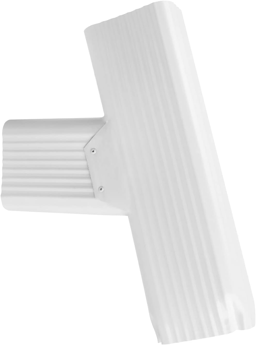 Downspout Gutter Y Connector 2x3 Standard Left High Gloss White
