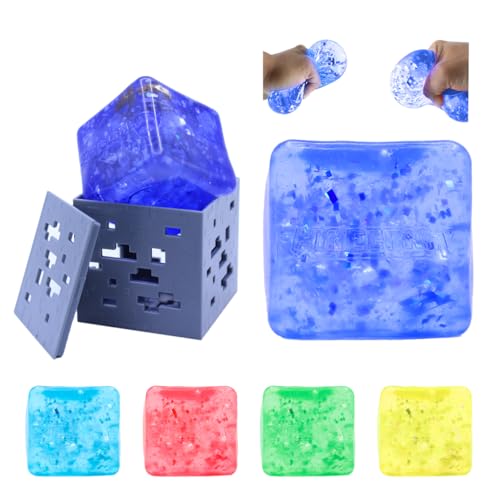 Just Toys Minecraft Jelly SquishMe Blind Box Squishy Fidget Cube Toy