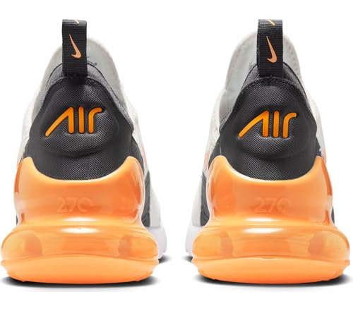 Nike Air Max 270 Men's Shoes (AH8050-114, Summit White/Anthracite/White/Laser Orange) Size 8.5