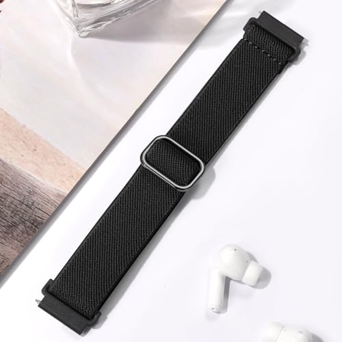 Stretchy Soft Band Compatible with Galaxy Watch 7 Band 6 5 4 40mm 44mm/Watch 6 4 Classic/Watch 5 Pro/Active 2, Compatible with Samsung Watch Bands, 20mm Replacement Wrist Bands for Women Men