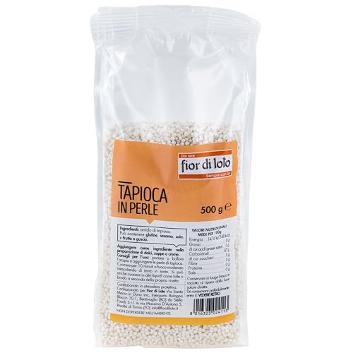 Fior di Loto Tapioca - Amido di Tapioca - Addensante Naturale Biologico - 500 g