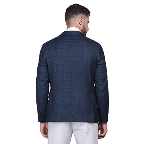 Image of Blackberrys Men Navy Checks Blazers