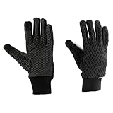 [キャプテンスタッグ] グローブ 手袋 防風 防寒 耐寒 フリース 凸凹防風グローブ Lサイズ ブラック UX-1317