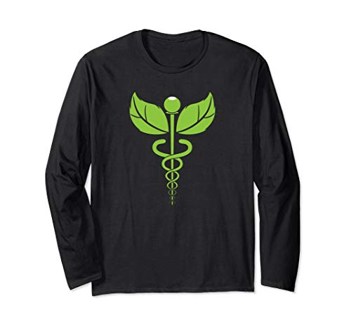 Green Leaf Caduceus For Holistic Naturopath Doctor