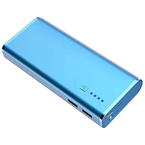 BONAI Portable Charger, USB Power Bank 10,000mAh External Battery Pack and Flashlight Compatible iPhone X 8 6 7 Plus 6s 8 iPad Galaxy S8 S7 Note 8 Phone Smartphones Tablet - Blue