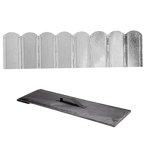 ARTSEWPLY 1set Portable Windproof BBQ Windscreen Foldable Camping Deflector for Outdoor Stoves Design Pegs for Picnics and Hiking