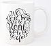 Produktbild PICSonPAPER Tasse mit Spruch We were Born to be real not to be Perfect, Tasse Motivation, Motivationstasse (real)