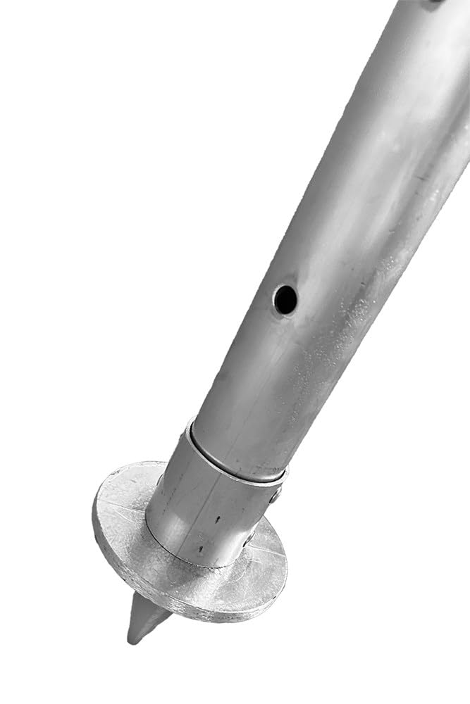 Svelt Scala 10 gradini Conica con Puntale Telescopico per Terreni Inclinati – Gradini Antisdrucciolo, Uso Agricolo e Giardinaggio, Portata 150kg, Agriluxe Maxi