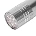 Egg Candler for Chicken Eggs, Incubator Light Chicken Lamp Light LED Cool Candler Candling Checker Lamp for Quail Goose Dark Canary All (Silver)
