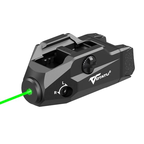 VOTATU G3L-G Pistol Laser Sight, Rechargeable Green Laser with Adjustable Rail Keys, Low Profile Green Dot Beams for Guns - VOTATU