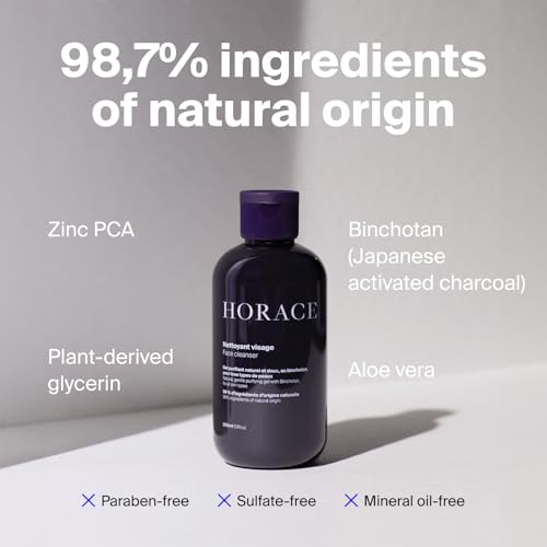 HORACE Gift Set with Purifying Face Cleanser, Gentle Face Scrub, and Mattifying Face Moisturizer - Skincare Set for Cleansing and Hydrating - Image 4