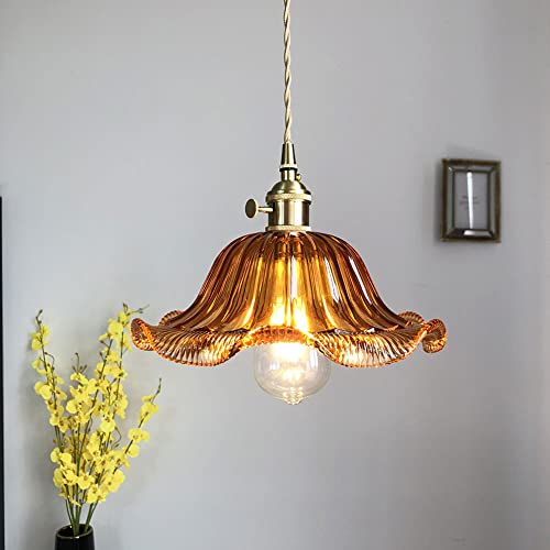 Pendant en verre v-ingé léger et luminaire suspendu réglable pour salon