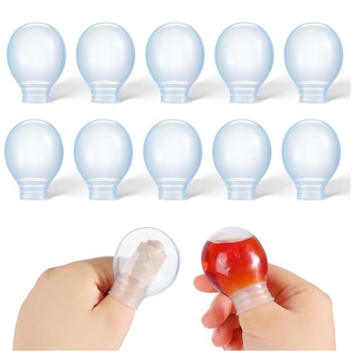 Waterproof Toe Cover Finger Protector, Reusable Silicone Nail Protector for Bathing, Pedicures, Manicures, Nail Care (10 Small)