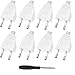 Eurostecker Flach, Euro Flachstecker, Stromstecker Flach (220V, 2.5A), Weiß - 8 Stücke Flach,2 günstig Kaufen-Eurostecker Flach, Euro Flachstecker, Stromstecker Flach (220V, 2.5A), Weiß - 8 Stücke