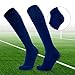 Football Socks Solid Color Athletic Soccer Breathable Softball Baseball For Youth Soccer Solid Color Athletic Knee High Baseb