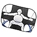 JOROBURO Foldable Kid Soccer Gate, 2 in 1 Pop Up Portable Soccer Goal Net Set, Mini Kids Soccer Goal Post Net Targets Goal Net for Indoor Outdoor Game Match Shooting Training Kids Football Net