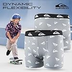 Quiksilver Boys Underwear 4 Pack Boxer Briefs for Boys 6-18 Durable Stretch Breathable Moisture Wicking - Image 2
