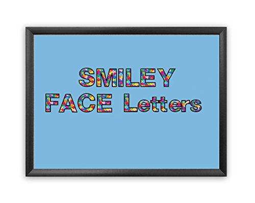 Hygloss Products Bulletin Board Letters and Numbers – Punch Out Smiley Faces Design Combo – 3 Inch, 350 Pieces