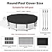 SAFANA 18FT Winter Pool Covers for Above Ground Pools, Round Swimming Pool Cover [Upgrade 420D Thicker] Protective Leaf Cover with Reflective Strip, Tear Resistant Fabric, UV Resistance, Black
