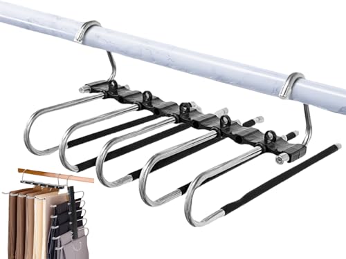 Appendini Salvaspazio Armadio pantalone, Grucce pantalone, Appendiabiti Magici, Porta Pantaloni, Antiscivolo